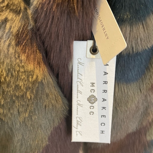 Anthropologie Marrakech camo faux fur bomber jacket - Picture 5 of 6